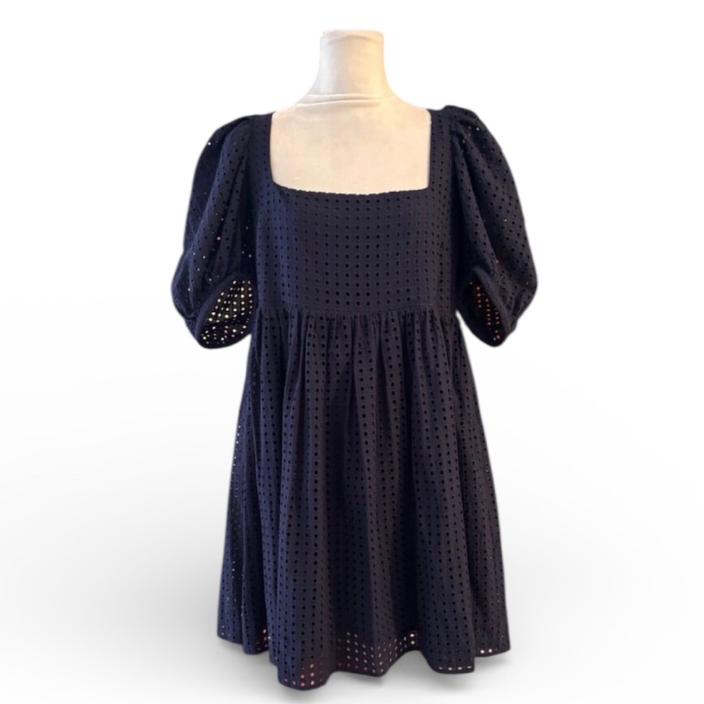 En Saison eyelet babydoll Dress